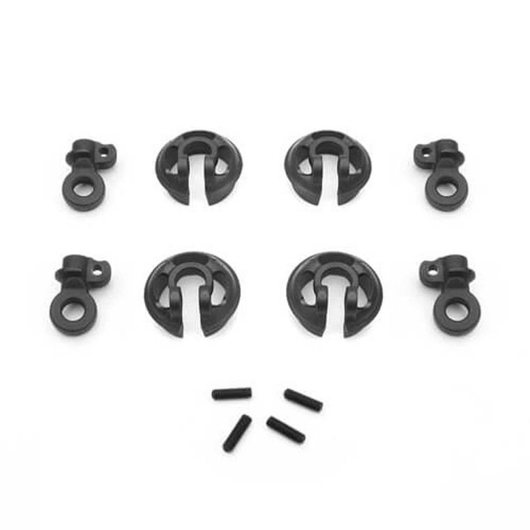 TEKNO RC - Locking Shock Rod End And Spring Perch Set (13mm) - 6701