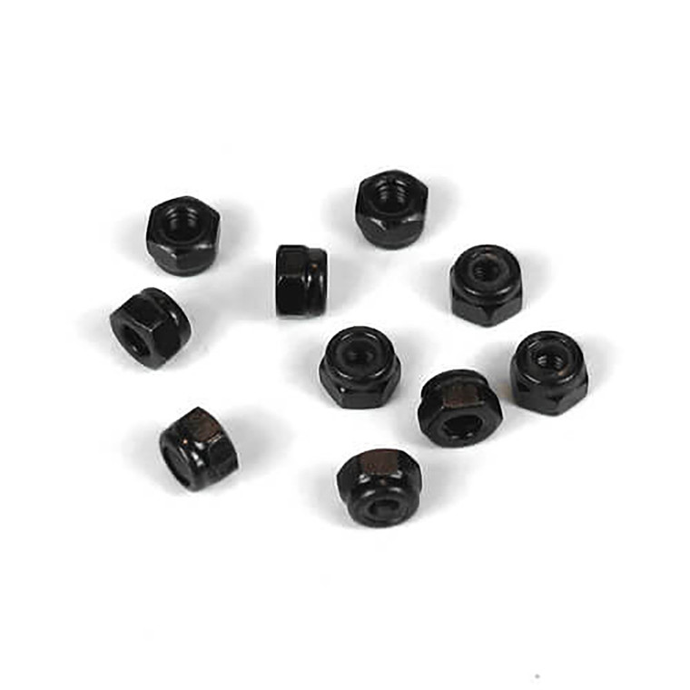 TEKNO RC - M3 Locknuts (black, 10pcs) - 1201