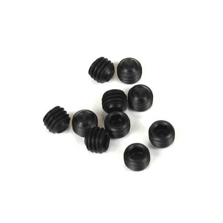 TEKNO RC - M5x4mm Set Screws- Black, 10pcs - 1603