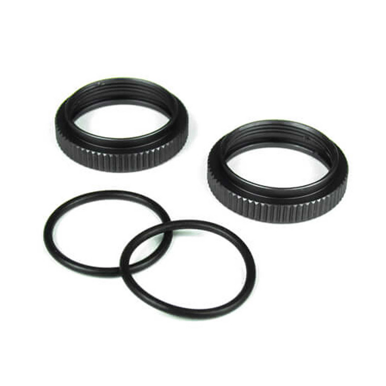 TEKNO RC - Shock Adjustment Nuts (alum, Gun Metal Anon, 2pcs) - 6013