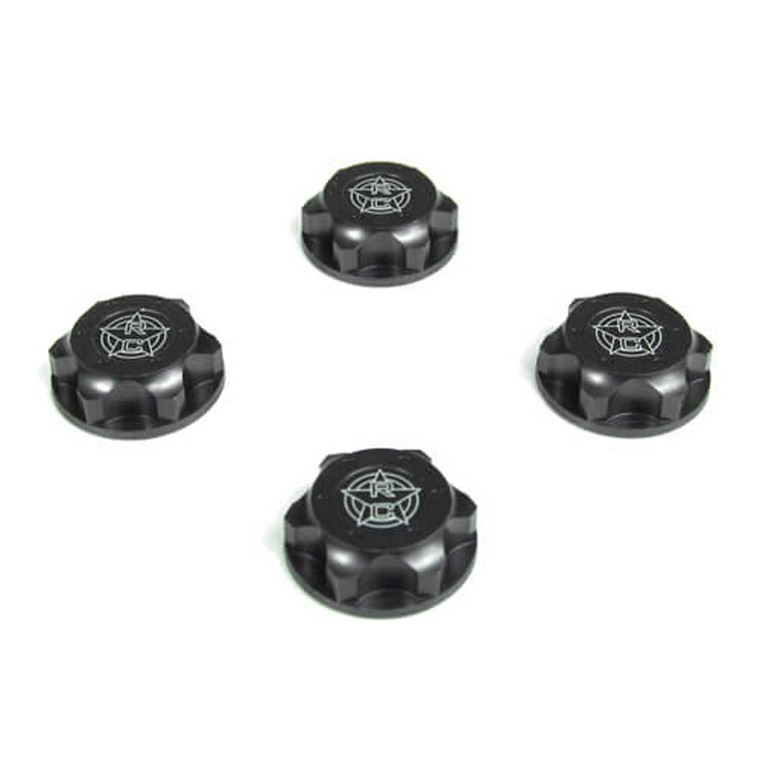 TEKNO RC - Wheel Nuts 17mm M12x1.0, Rc Logo Serrated, 4pc - 5116C