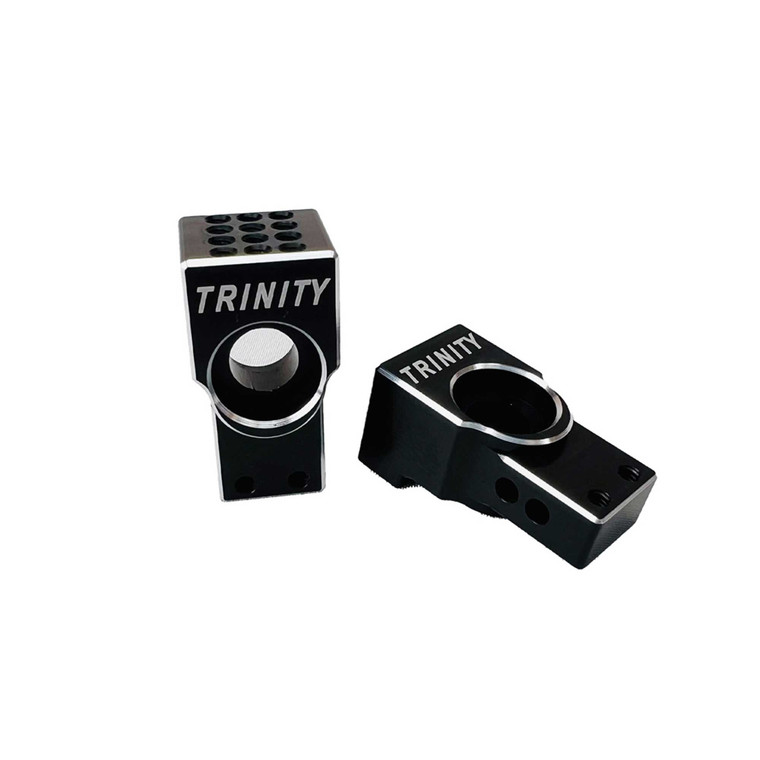 Trinity Pro - Aluminum Rear Hubs For Custom Works Outlaw/rocket4 Black - 3085