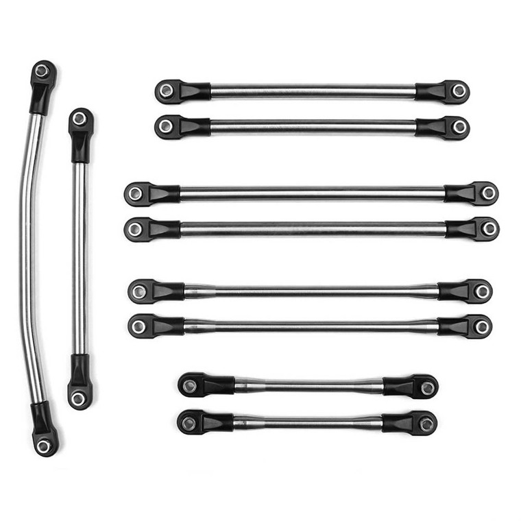 Vanquish - Incision Scx10-ii 12 1/4 Steel 10pc Link Kit - IRC00071