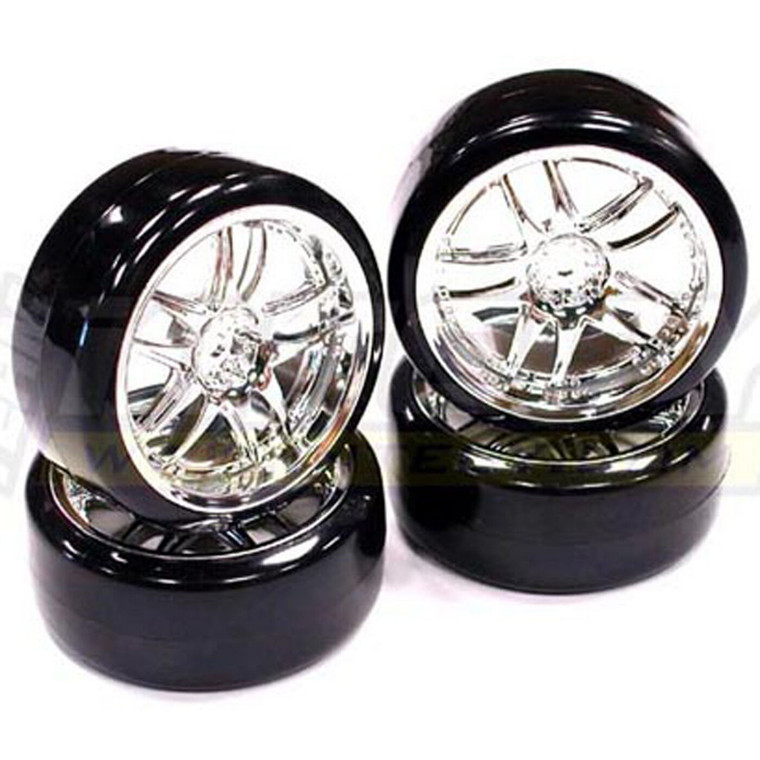 Integy - Type3 Complete Whl/tire Set(4): Drift - C23240 Integy - Type3 Complete Whl/tire Set(4): Drift - C23240