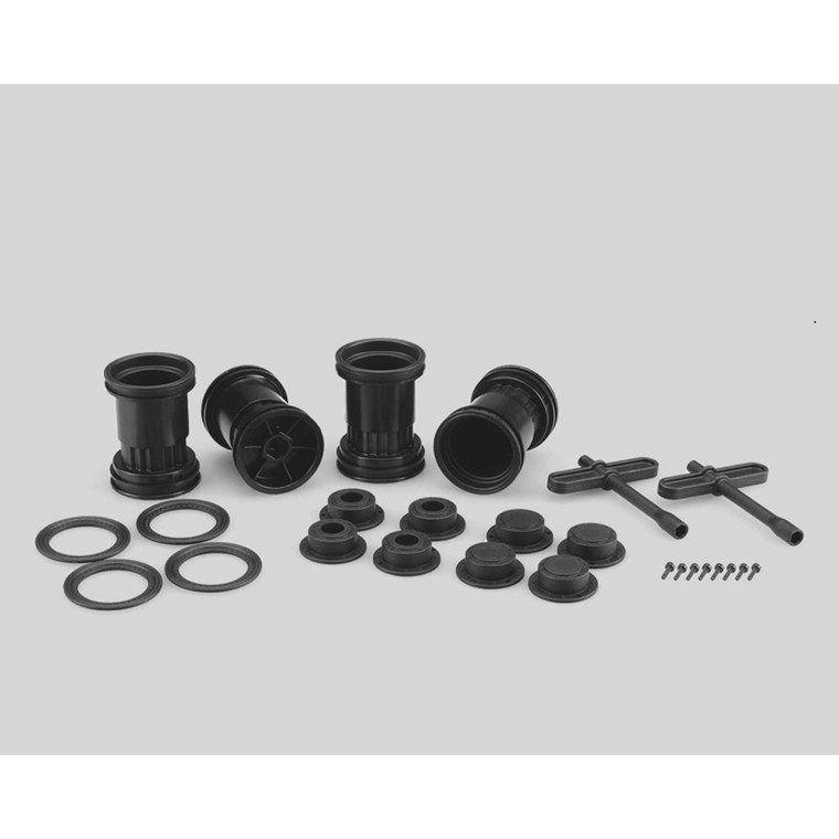 Jconcepts - Tribute 1/24th Monster Truck Wheel W/acc Black 4pc - 3442B