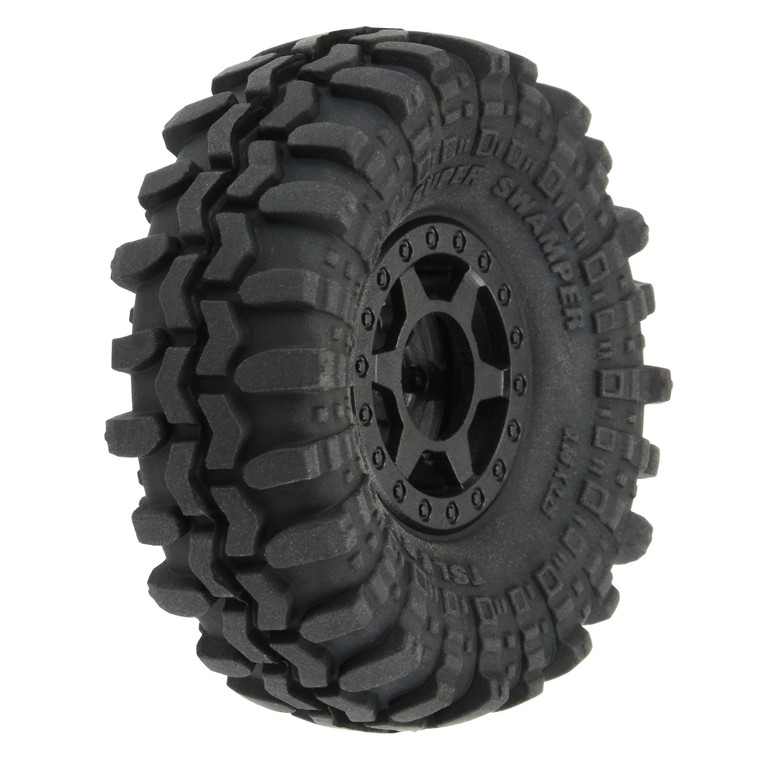 Pro-line Racing - 1/24 Super Swamper F/r 1.0 Tires Mtd 7mm Blk (4) - 1021410