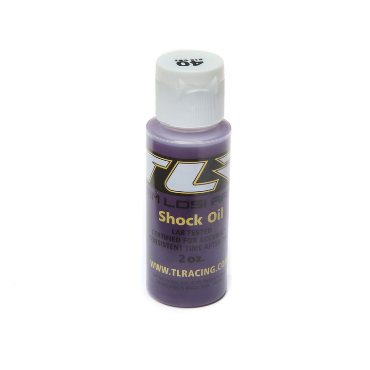 Team Losi Racing - Silicone Shock Oil, 40wt, 516cst, 2oz - 74010