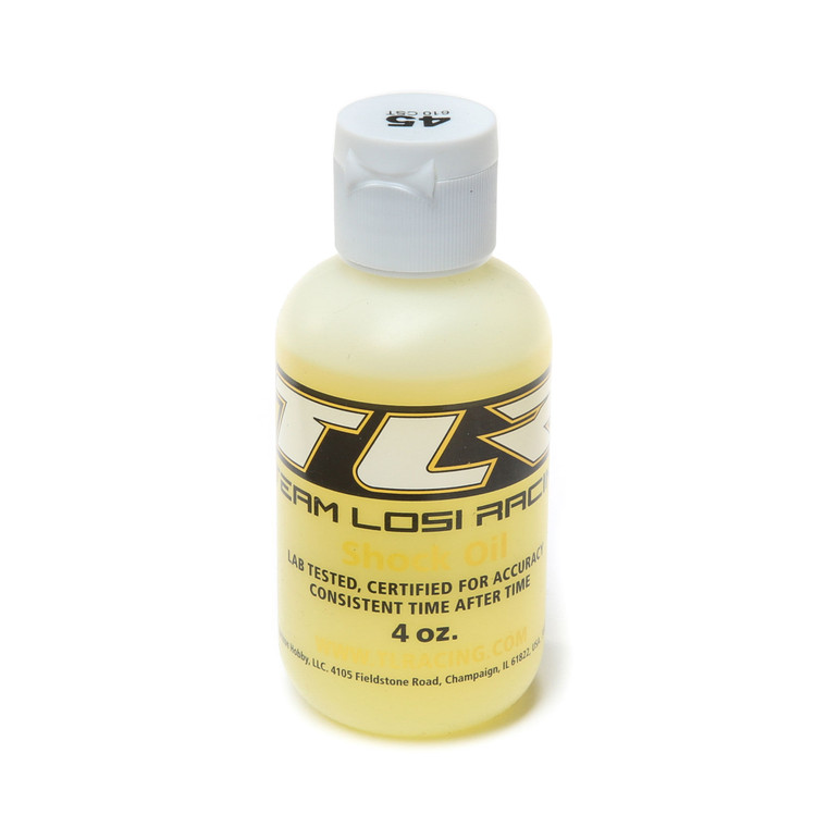 Team Losi Racing - Silicone Shock Oil, 45wt, 610cst, 4oz - 74026 Team Losi Racing - Silicone Shock Oil, 45wt, 610cst, 4oz - 74026