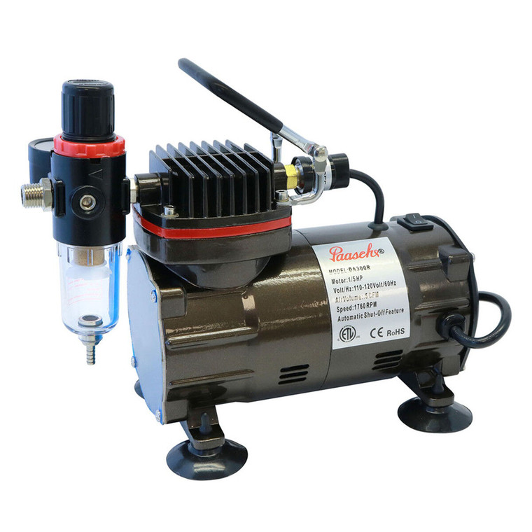 Paasche Airbrush Company - Da300r Compressor W/regulator & Moisture Trap - DA300R Paasche Airbrush Company - Da300r Compressor W/regulator & Moisture Trap - DA300R