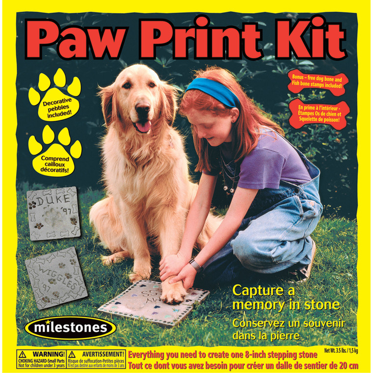 Midwest Products - Milestones, Paw Print Kit - 90111234