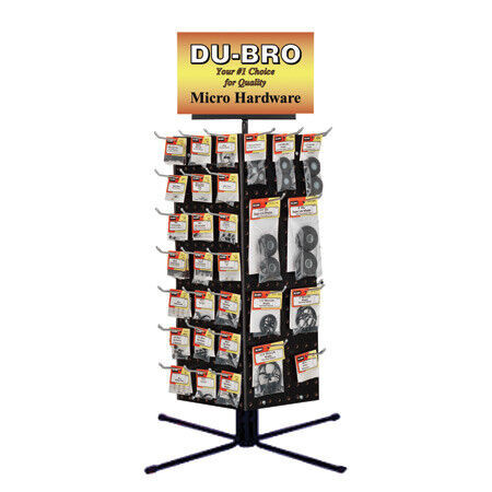 Dubro Products - Micro Hardware Rack, Counter, W/merchandise (ds) - MH102