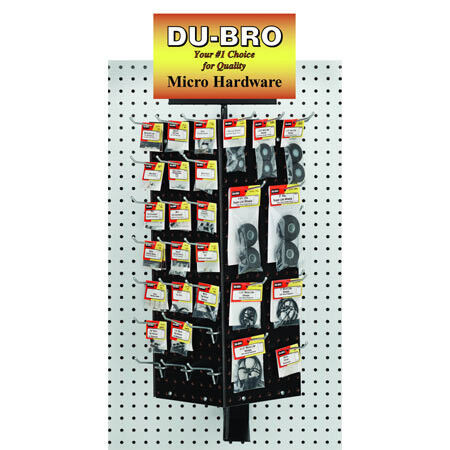 Dubro Products - Micro Hardware Rack, Pegboard, W/merchandise (ds) - MH100