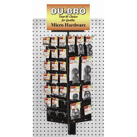 Dubro Products - Micro Hardware Rack, Slatwall, W/merchandise (ds) - MH101