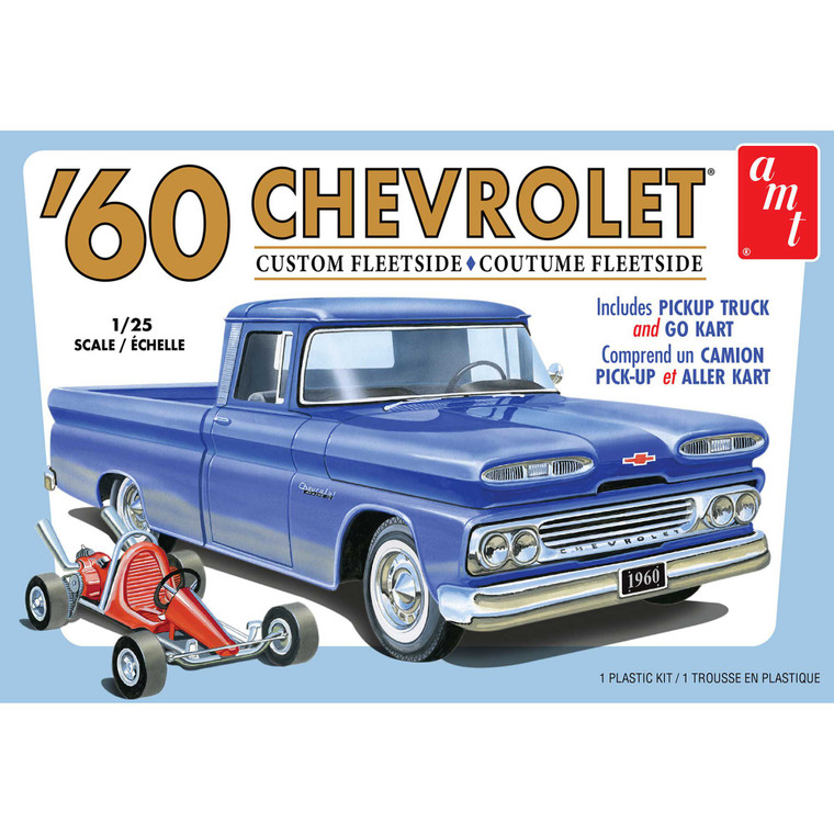Round 2 - 1/25 1960 Chevy Fleetside Pickup W/go Kart - 1063M