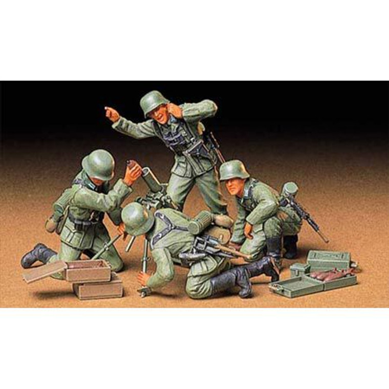 Tamiya - 1/35 German Inf Mortar Team - 35193 Tamiya - 1/35 German Inf Mortar Team - 35193