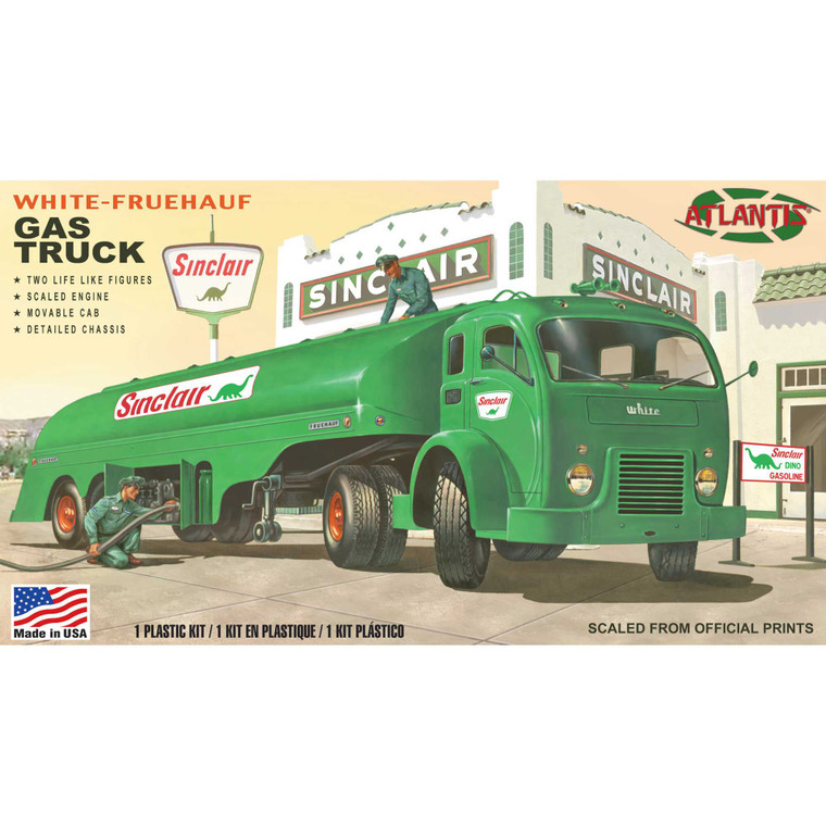 Atlantis - Vintage White Gasoline Truck Sinclair Us Army 1/48 - H1402