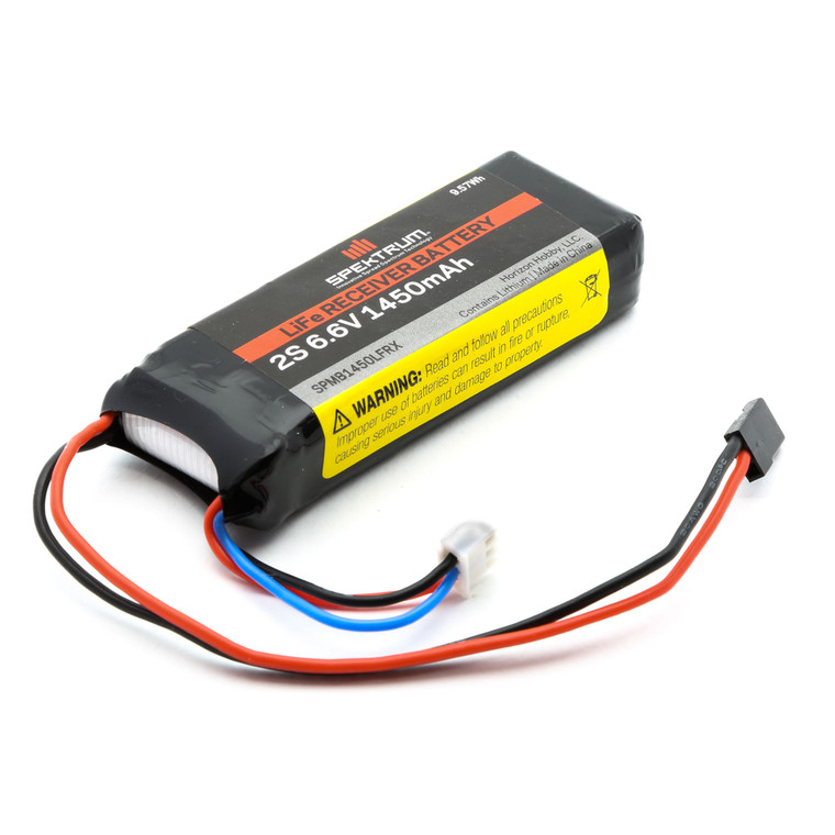 Spektrum - 1450mah 2s 6.6v Li-fe Receiver Battery - B1450LFRX Spektrum - 1450mah 2s 6.6v Li-fe Receiver Battery - B1450LFRX
