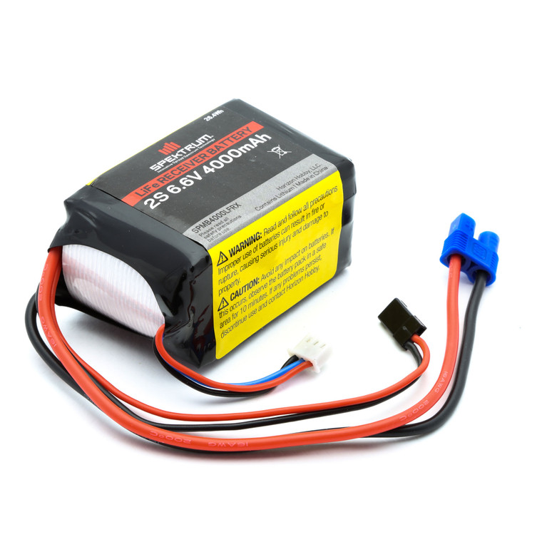 Spektrum - 4000mah 2s 6.6v Li-fe Receiver Battery - B4000LFRX