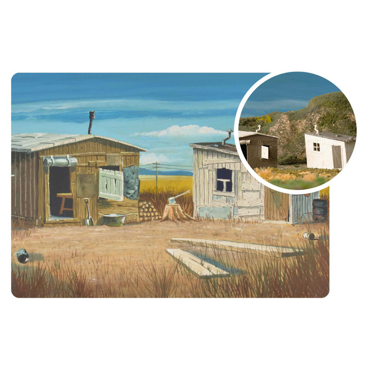 Bachmann Industries - O 75th Anniversary Hobo Shacks - 45631