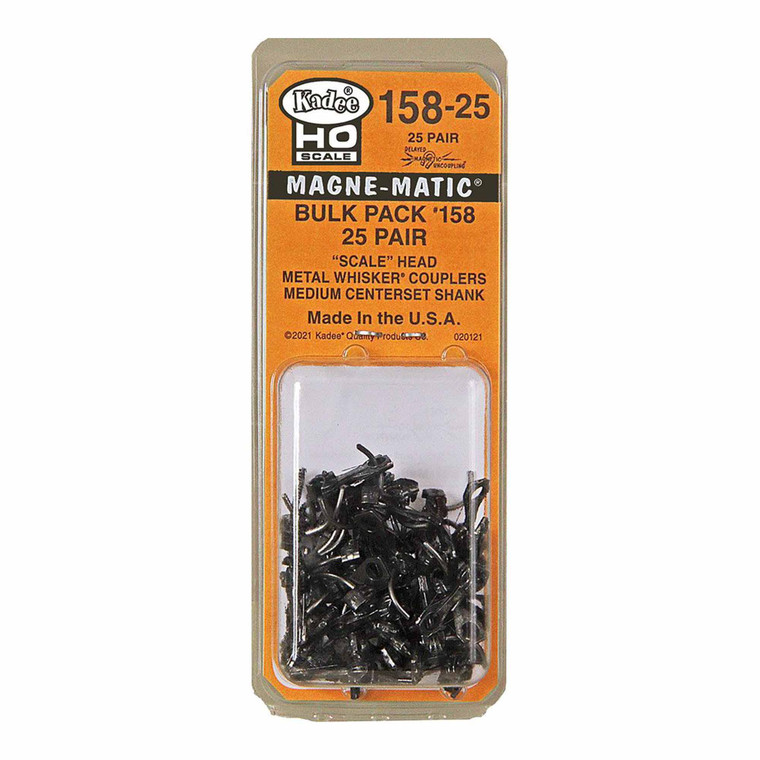 Kadee Qualtiy - Ho #158 Scale Whisker Coupler,9/32 Center(25pair) - 15825