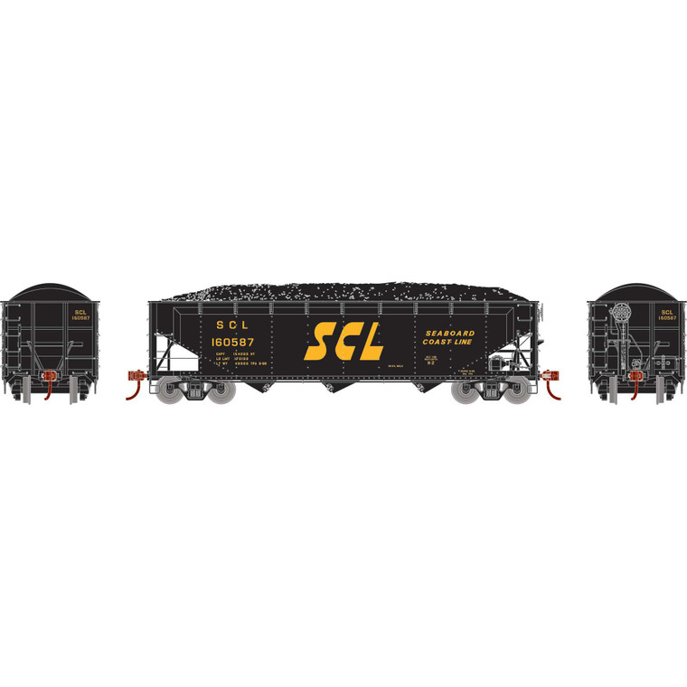 Athearn - Ho 40' Offset Coal Hopper W/load, Scl #160587 - 33089