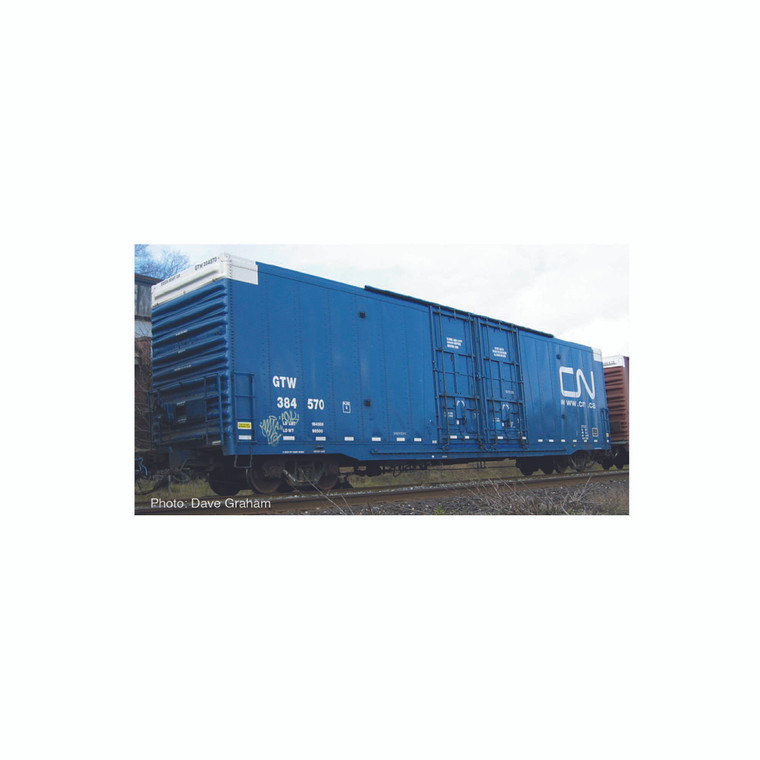 Athearn - Ho 60' Texarkna Rebuilt Bx-172,cn-gtw/blue #384534 - G26874