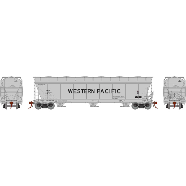 Athearn - Ho Acf 4600 3-bay Center Flow Hopper, Wp #11977 - G15441 Athearn - Ho Acf 4600 3-bay Center Flow Hopper, Wp #11977 - G15441