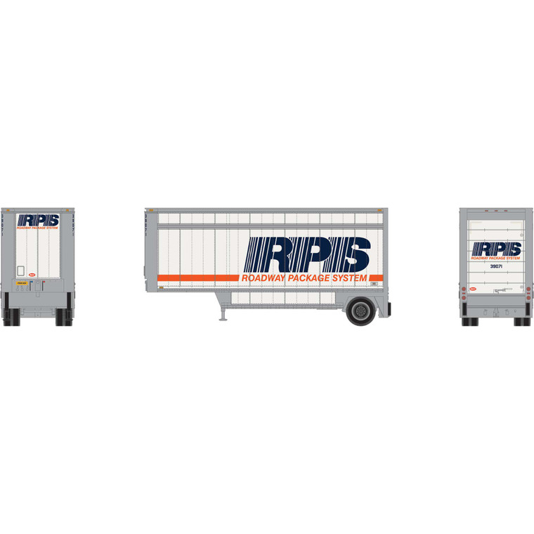 Athearn - Ho Ath 28' Parcel (pup) Trailer, Rps #39071 - -1565