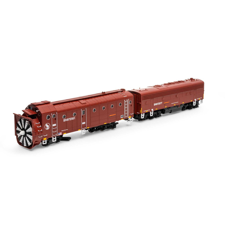 Athearn - Ho Rotary Snowplow & F7b, Bnsf #972561/#972577 - 93829