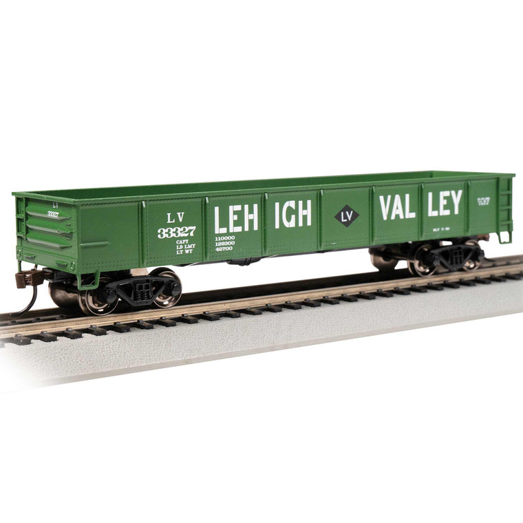Bachmann Industries - Ho 40' Gondola Lehigh Valley #33327 - Green - 17226