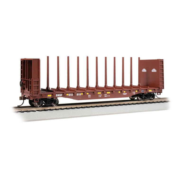 Bachmann Industries - Ho 52' Center-beam Flat Car Bnsf #615818 - 12905