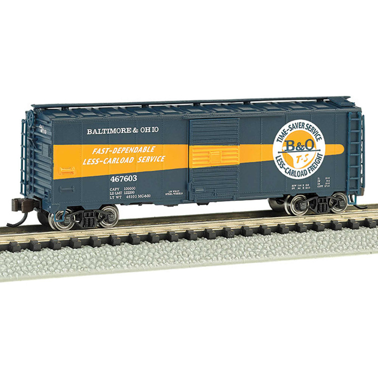 Bachmann Industries - N 40' Steel Box, B&o/timesaver #467603 - 17064 Bachmann Industries - N 40' Steel Box, B&o/timesaver #467603 - 17064