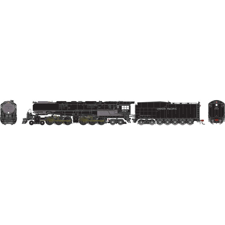 Athearn - Ho 4-6-6-4 W/dcc & Sound, Up #3967 - G98973 Athearn - Ho 4-6-6-4 W/dcc & Sound, Up #3967 - G98973