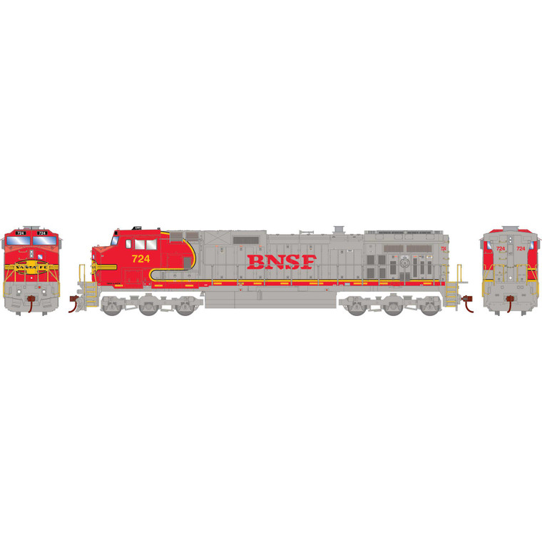 Athearn - Ho Dash 9-44cw Sound-ready, Bnsf/warbonnet #724 - 78064