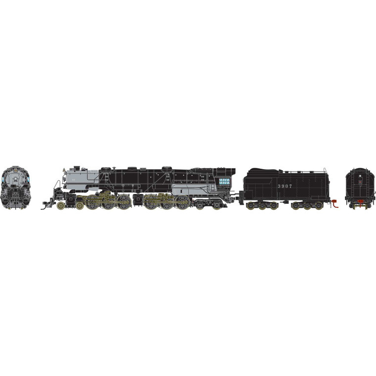 Athearn - Ho Gen 4-6-6-4 Csa-1 Challenger W/coal Tender & Tsunami2 Dcc & Sound, Up #3907 - G-1012 Athearn - Ho Gen 4-6-6-4 Csa-1 Challenger W/coal Tender & Tsunami2 Dcc & Sound, Up #3907 - G-1012