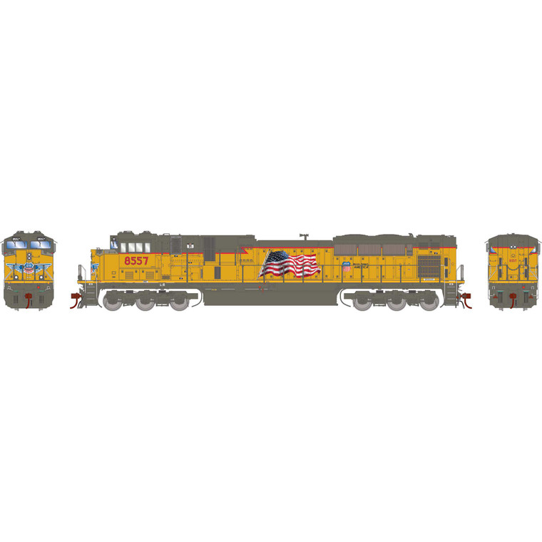 Athearn - Ho Gen Sd90mac-h Ph2, Up 'flag' Legendary Liveries #8557 - G-1037