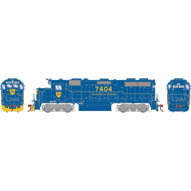 Athearn - Ho Gp39-2 W/dcc & Sound, D&h #7404 - G66358
