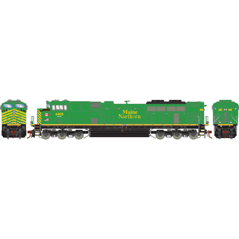 Athearn - Ho Sd70m-2 W/dcc & Sound, Maine Northern Nbsr#6405 - G75670