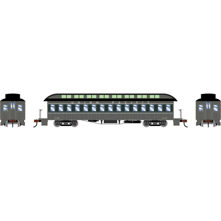 Athearn - Ho 50' Old Time Overland Coach, Up #1200 - 84841 Athearn - Ho 50' Old Time Overland Coach, Up #1200 - 84841