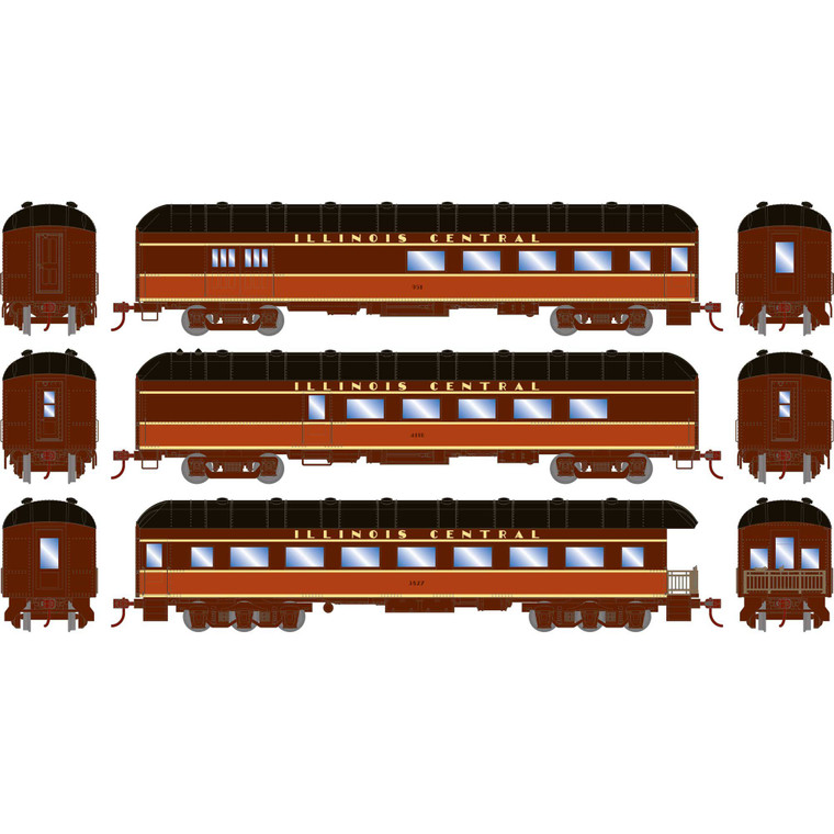 Athearn - Ho Rtr Arch Roof Set, Ic (3) - 73039