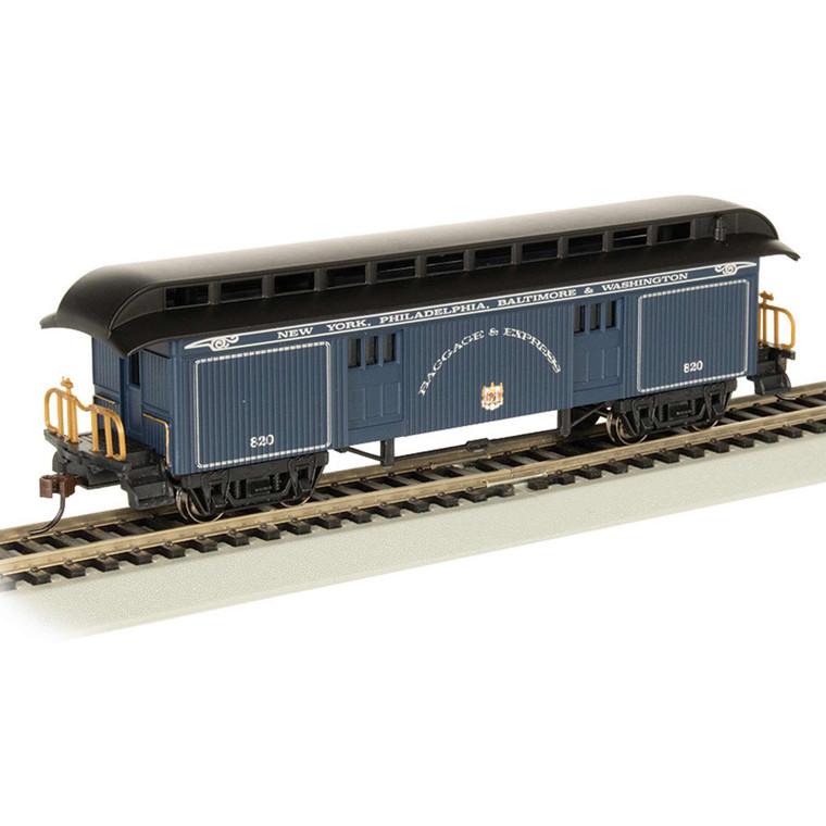 Bachmann Industries - Ho Old Time Baggage Car, B&o/royal Blue - 15305