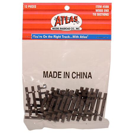 Atlas Model Railroad - Ho Code 83 Flex-track End Ties (6) - 598