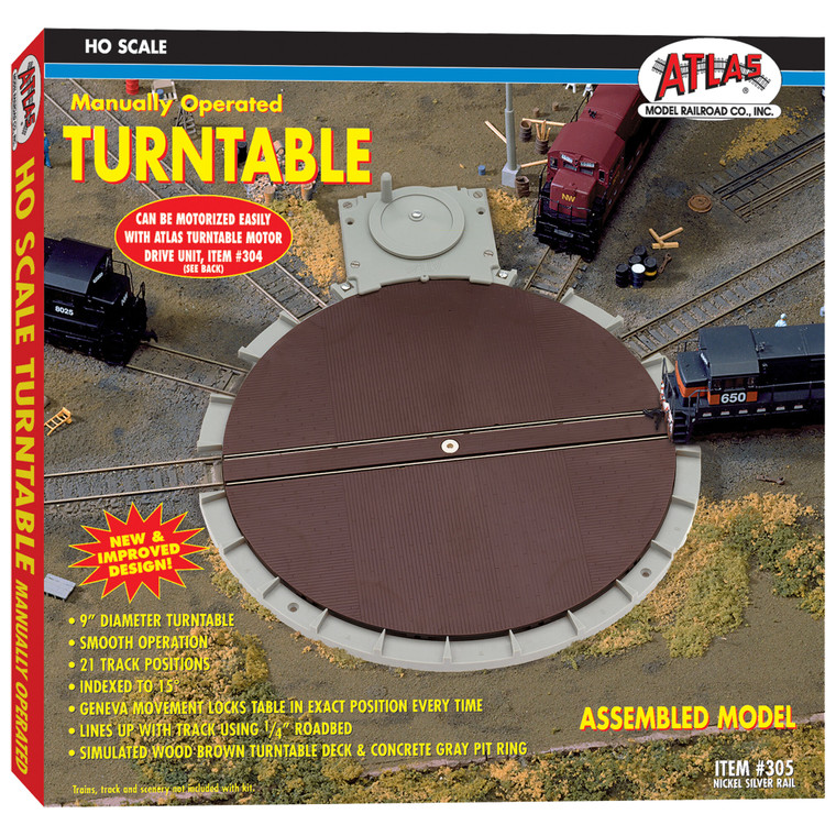 Atlas Model Railroad - Ho Manual Turntable - 305