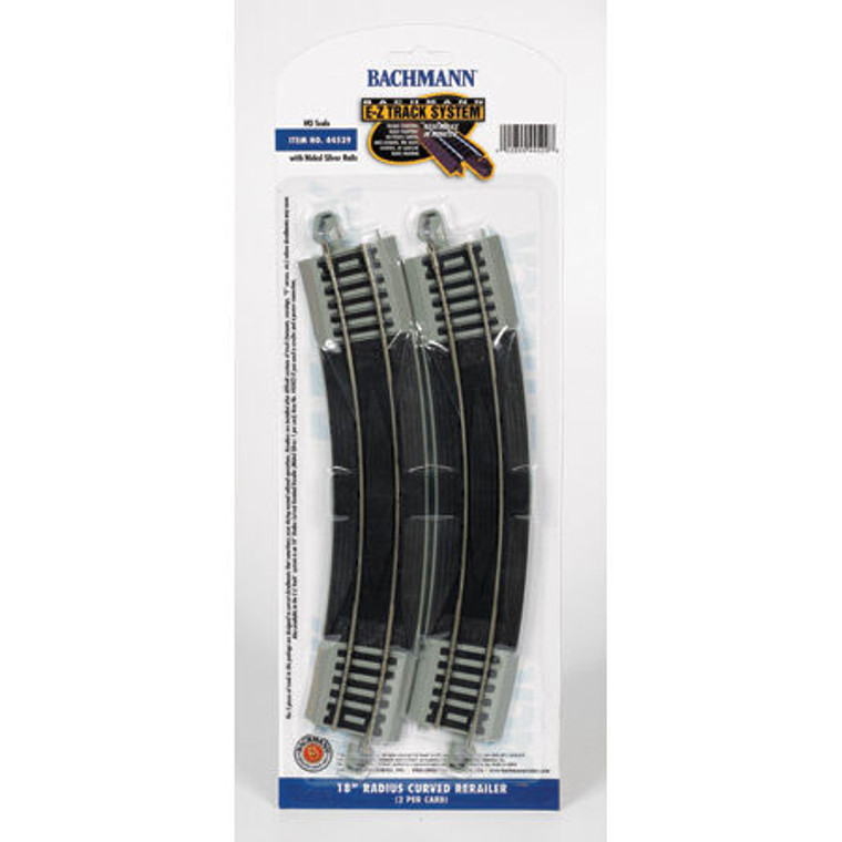 Bachmann Industries - Ho Ns Ez 18 Radius Curve Rerailer (2) - 44529 Bachmann Industries - Ho Ns Ez 18 Radius Curve Rerailer (2) - 44529