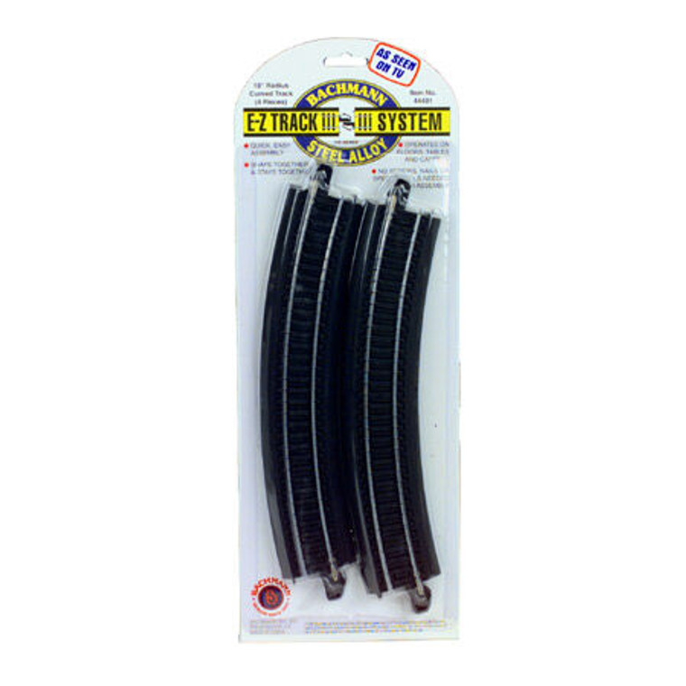 Bachmann Industries - Ho Steel Ez 18 Radius Curve (4) - 44401 Bachmann Industries - Ho Steel Ez 18 Radius Curve (4) - 44401