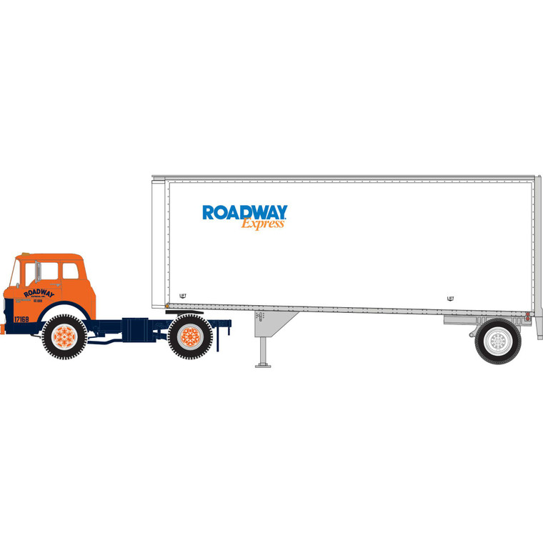 Athearn - Ho Rtr Ford C/28' Trailer, Roadway #2 - 90989