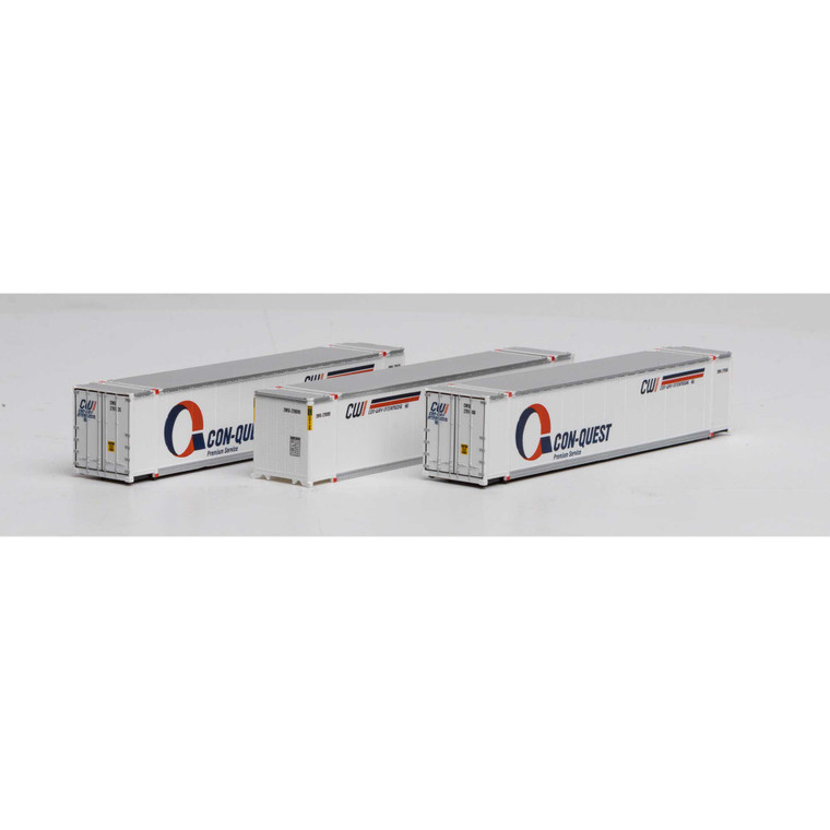 Athearn - N 48' Container, Conquest #2 (3) - 17295