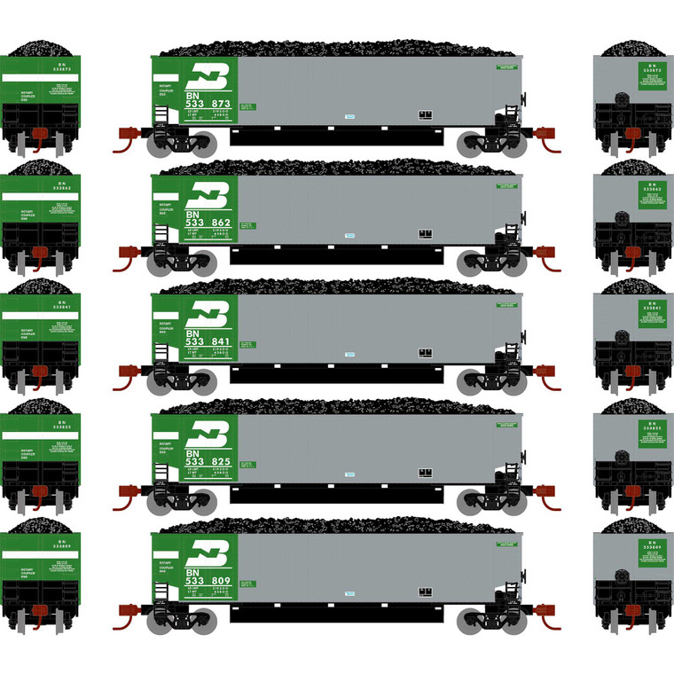 Athearn - N Bethgon Coalporter W/load, Bn #3 (5) - 25060 Athearn - N Bethgon Coalporter W/load, Bn #3 (5) - 25060