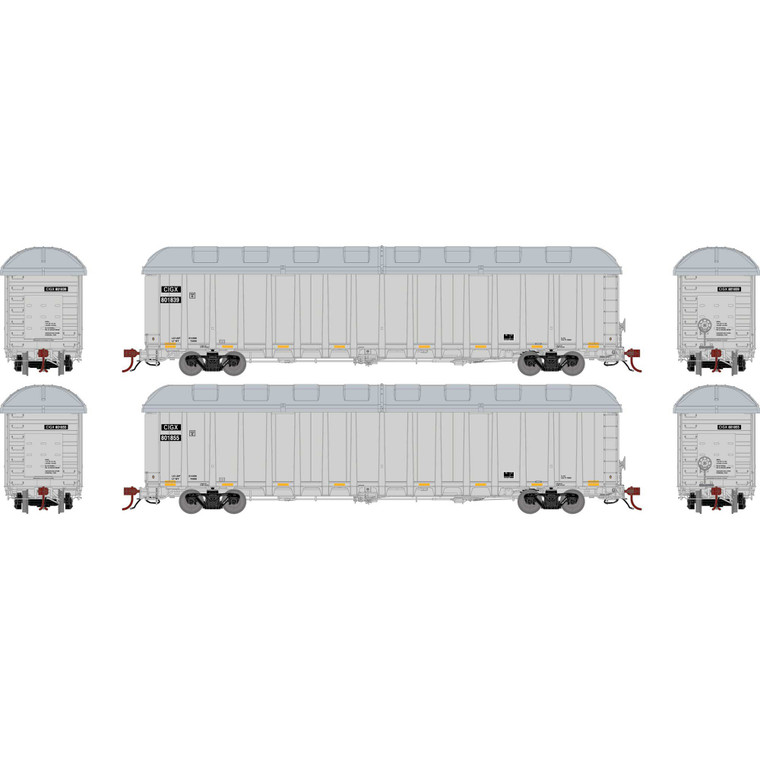 Athearn - N Nsc 6400 Gondola  W/cover,cigx #801839/801855(2) - GN12564