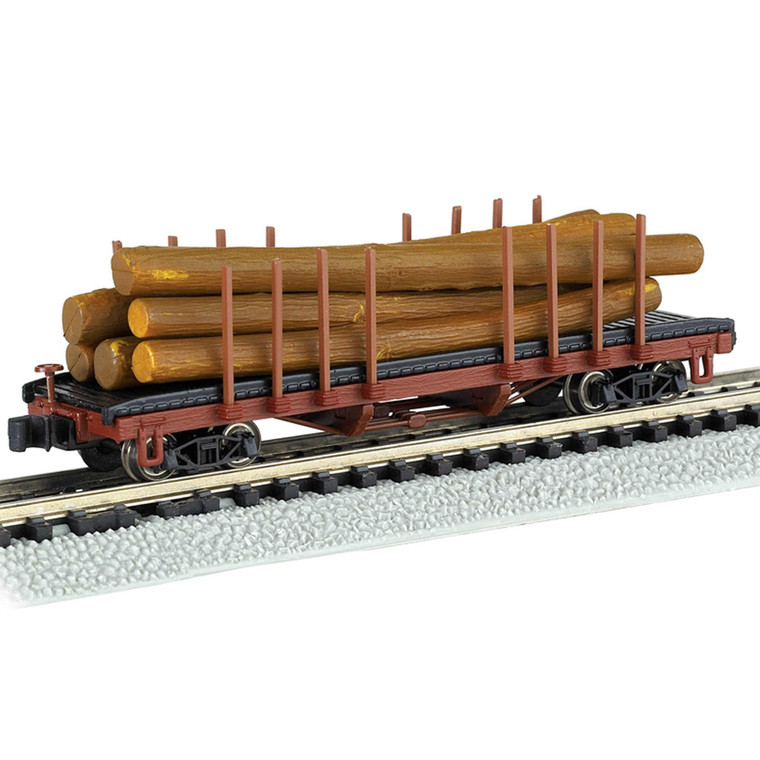 Bachmann Industries - N Acf 40' Log Car, 1935-1960 - 18352